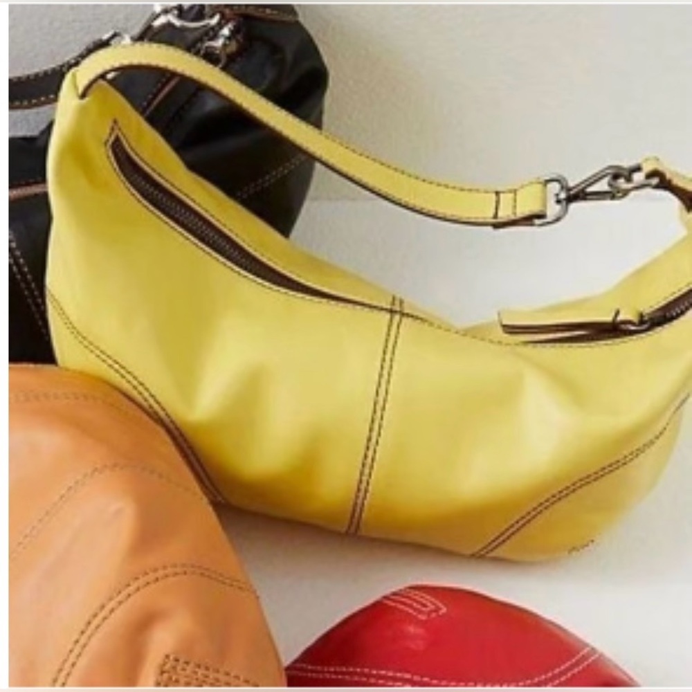 🌝🌝Free People Yellow Hobo/Clutch Bag - NWT🌻🌻 - Picture 4 of 10